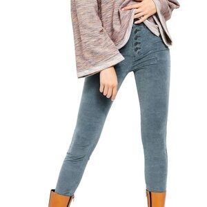 We The Free Free People Sun Chaser Corduroy High Waisted Skinny Pants Cropped